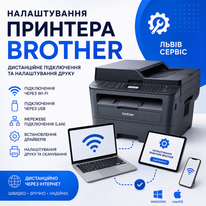 Настройка принтера Brother — удалённое подключение и настройка печати