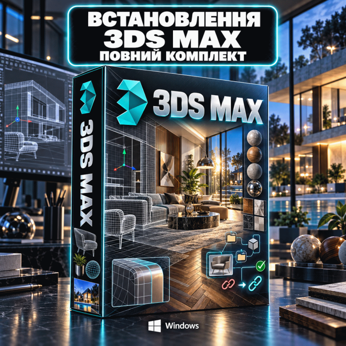 Встановлення 3ds Max із Corona, V-Ray, плагінами та скриптами