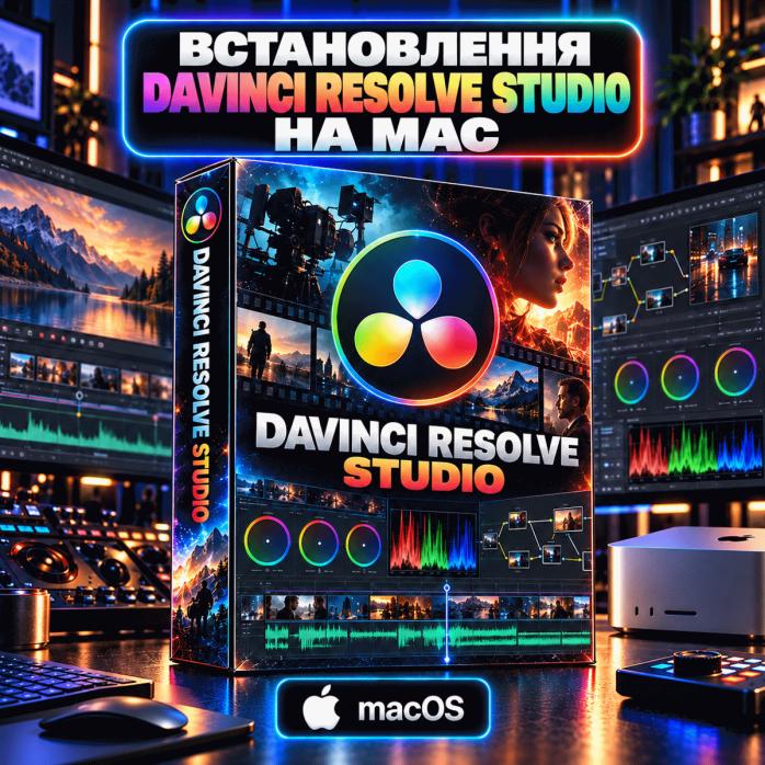 Установка DaVinci Resolve Studio на Mac