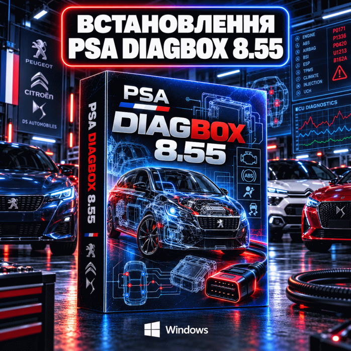 Встановлення PSA DiagBox 8.55
