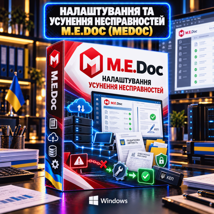 Налаштування та усунення несправностей M.E.Doc (Medoc)