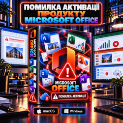Сбой активации продукта Microsoft Office