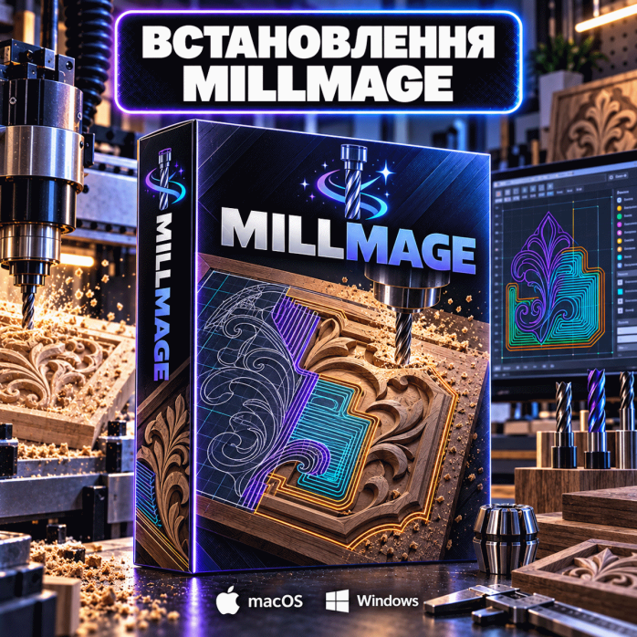 Встановлення MillMage на Windows і macOS