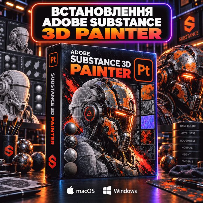 Встановлення Adobe Substance 3D Painter