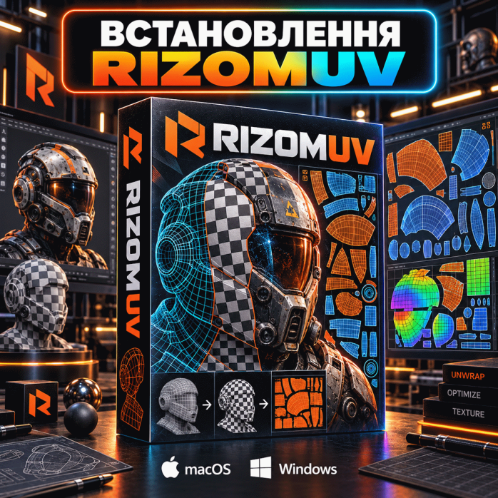 Встановлення RizomUV та плагіна для 3ds Max