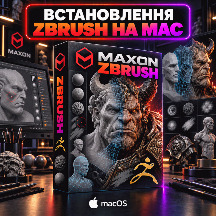 Встановлення Maxon ZBrush на Mac