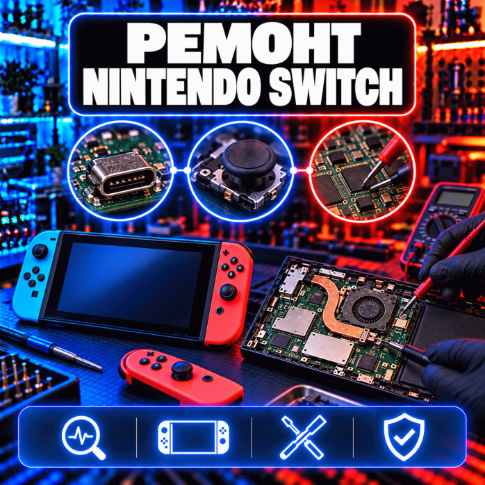 Ремонт Nintendo Switch, Switch Lite та OLED у Львові