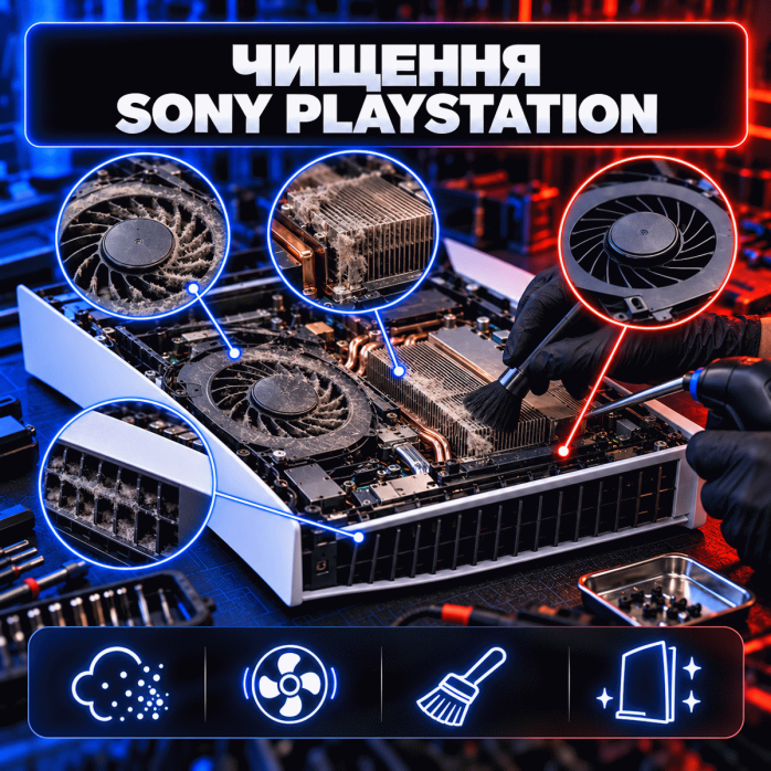 Чистка Sony PlayStation у Львові