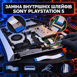 Замена внутренних шлейфов Sony PlayStation 5