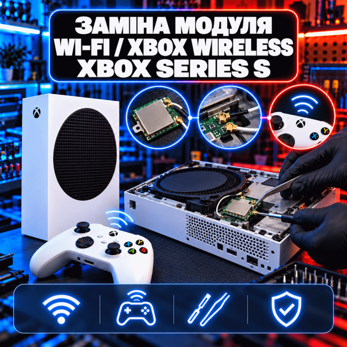 Заміна модуля Wi-Fi / Xbox Wireless Xbox Series S у Львові