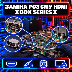 Замена разъема HDMI Xbox Series X