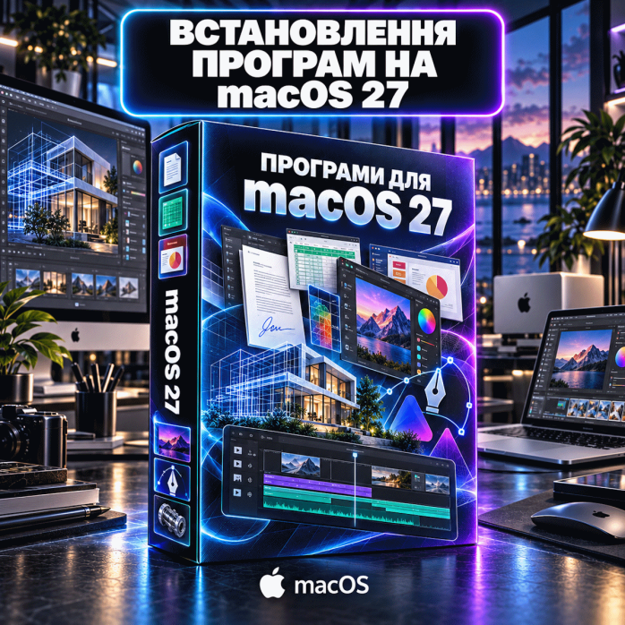 Встановлення програм на macOS 27 для MacBook, iMac та Mac mini