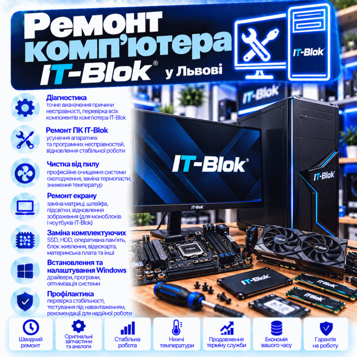Ремонт компьютера IT-Blok во Львове