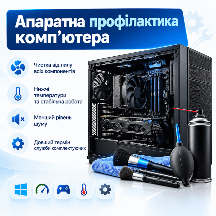 Апаратна профілактика комп'ютера у Львові