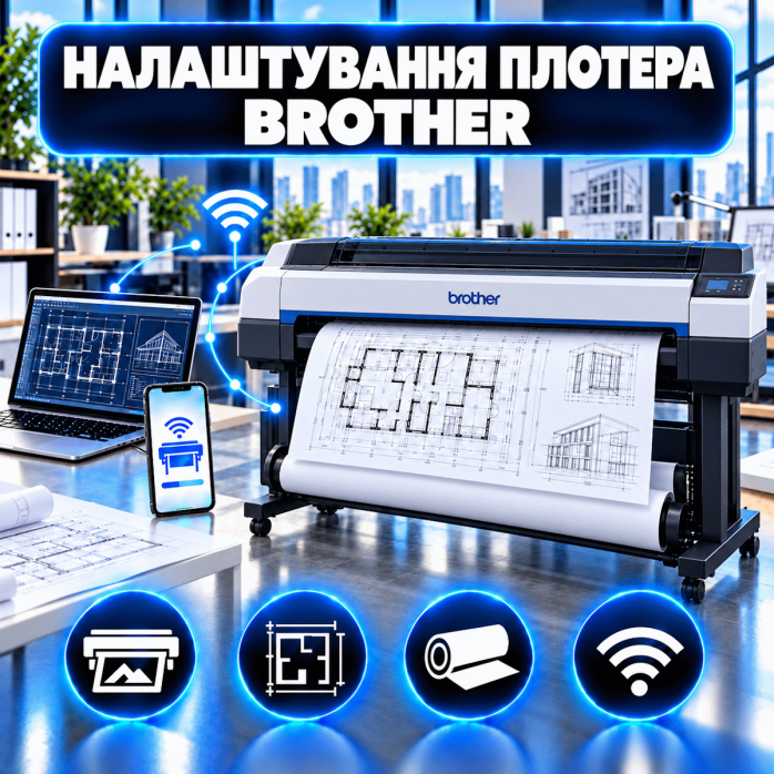 Налаштування плотера Brother