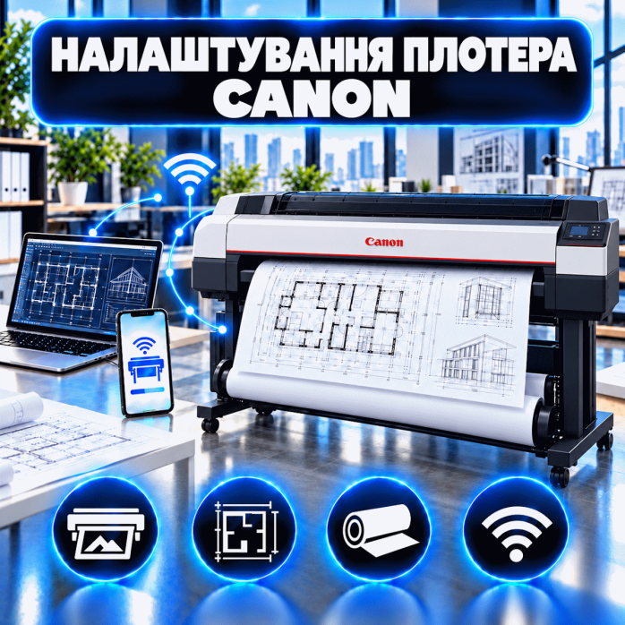 Налаштування плотера Canon