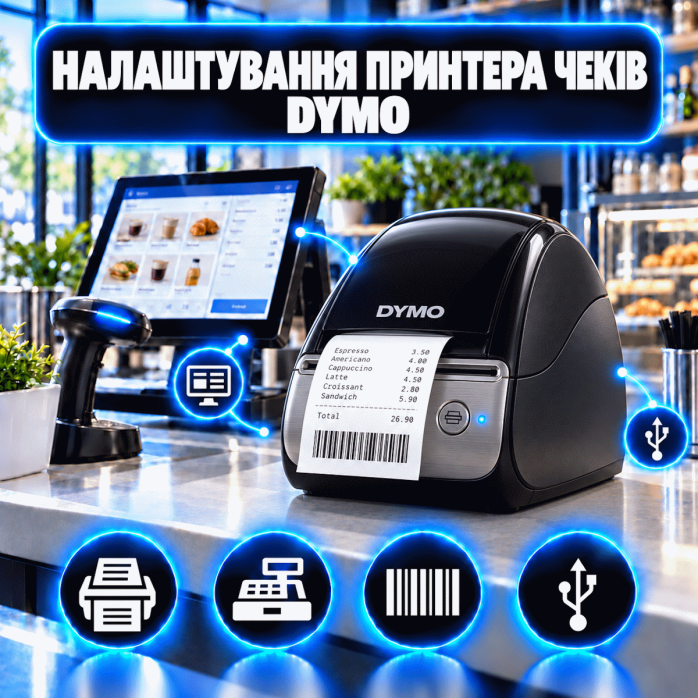 Налаштування принтера чеків DYMO