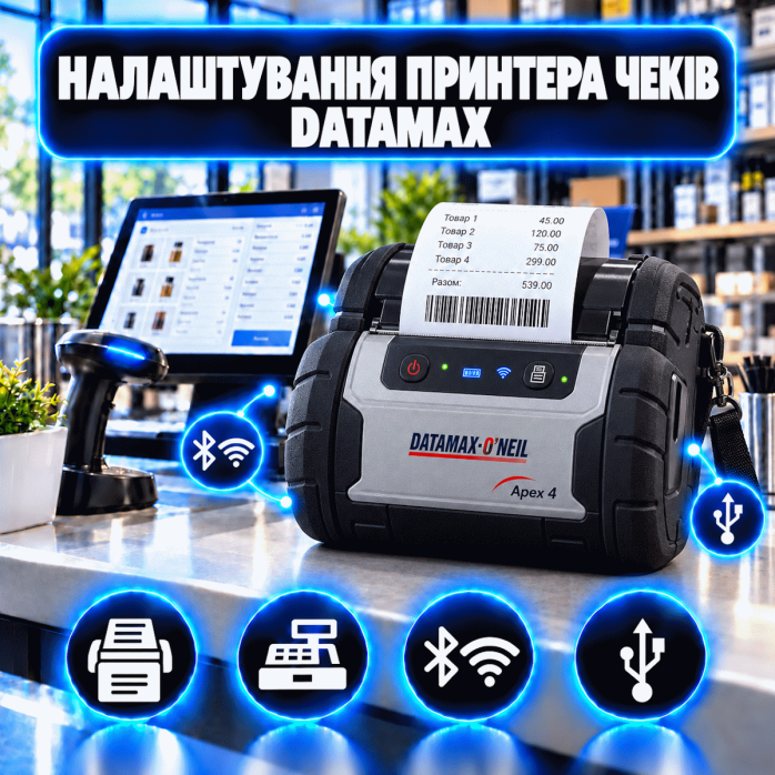 Налаштування принтера чеків Datamax
