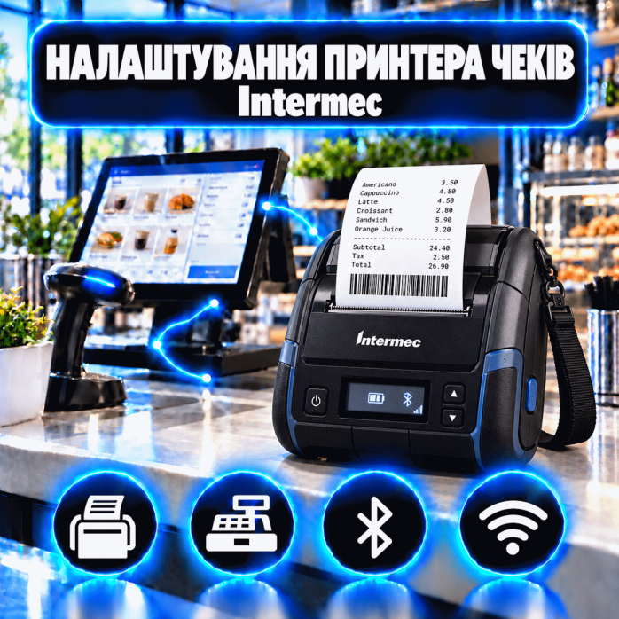 Налаштування принтера чеків Intermec