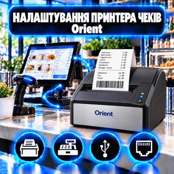 Налаштування принтера чеків Orient