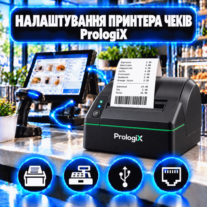 Налаштування принтера чеків PrologiX