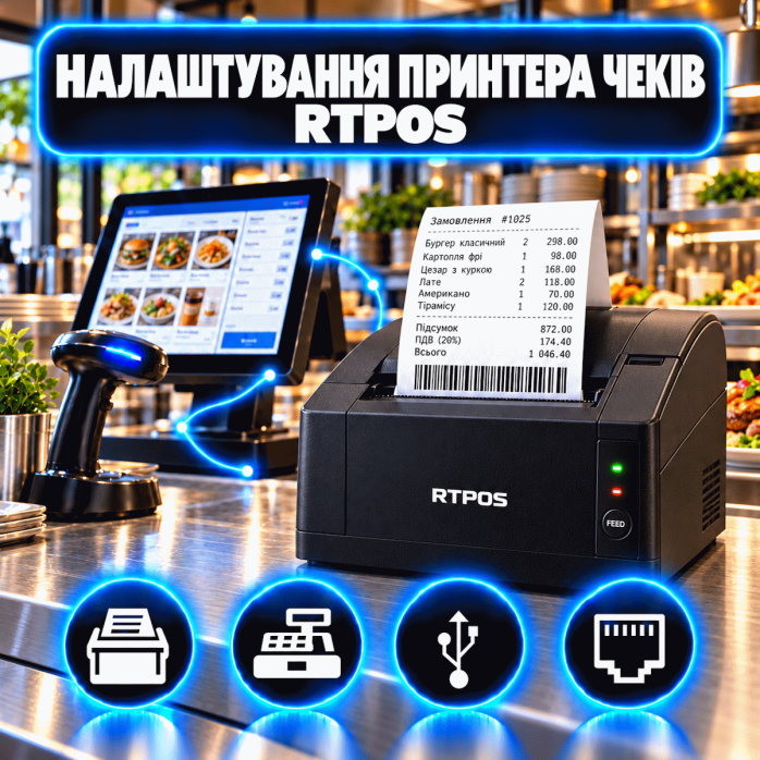 Налаштування принтера чеків RTPOS