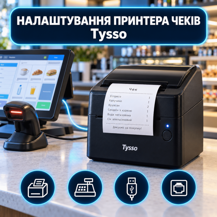 Налаштування принтера чеків Tysso
