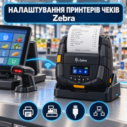 Налаштування принтерів чеків Zebra