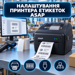 Налаштування принтера етикеток ASAP