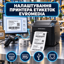 Налаштування принтера етикеток Evromedia