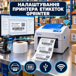 Налаштування принтера етикеток Gprinter