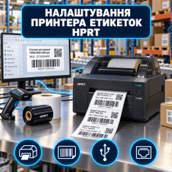 Налаштування принтера етикеток HPRT