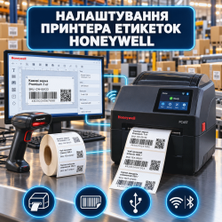 Налаштування принтера етикеток Honeywell