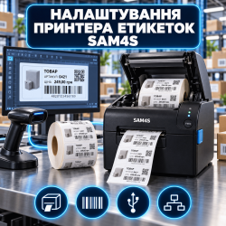 Настройка принтера этикеток Sam4s
