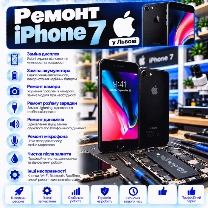  Ремонт iPhone 7 во Львове