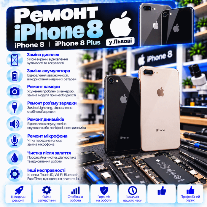 Ремонт iPhone 8 у Львові