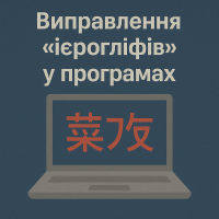 Виправлення «ієрогліфів» у програмах
