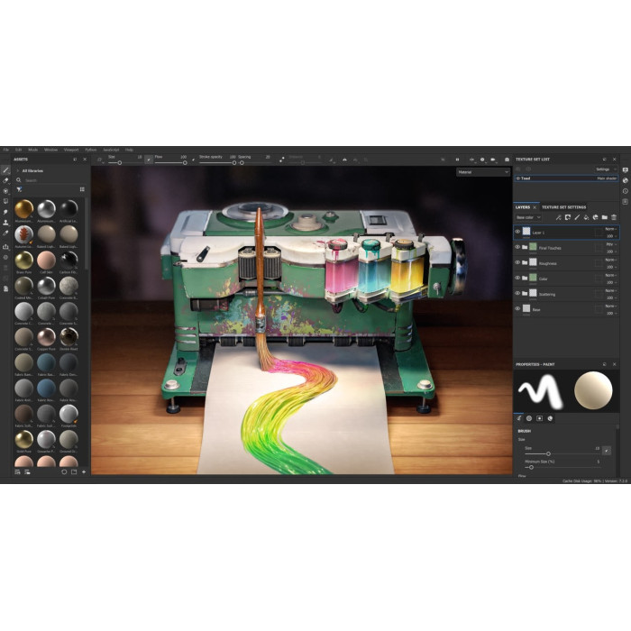 Установка Adobe Substance 3D Painter — профессиональное текстурирование и материалы для 3D