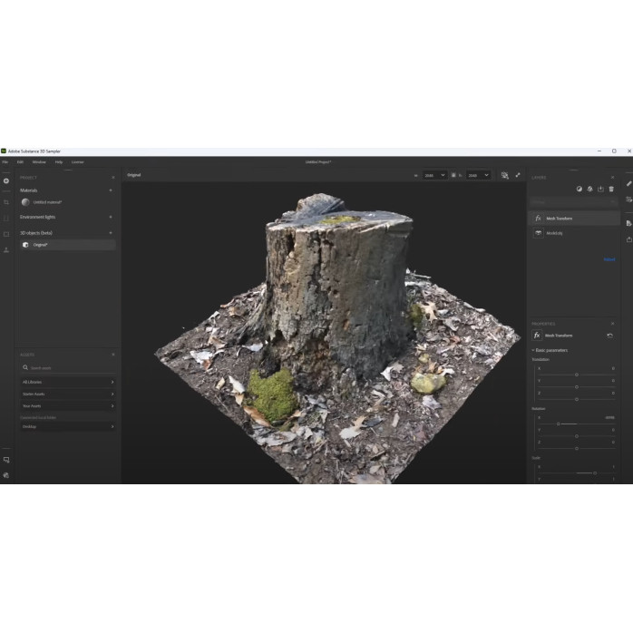 Настройка Adobe Substance 3D Sampler