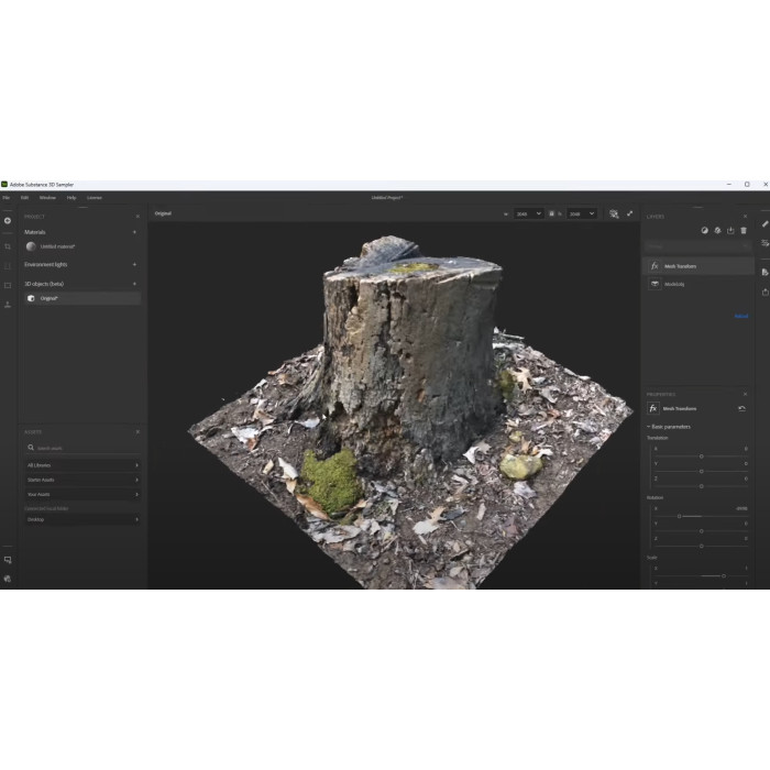 Настройка Adobe Substance 3D Sampler