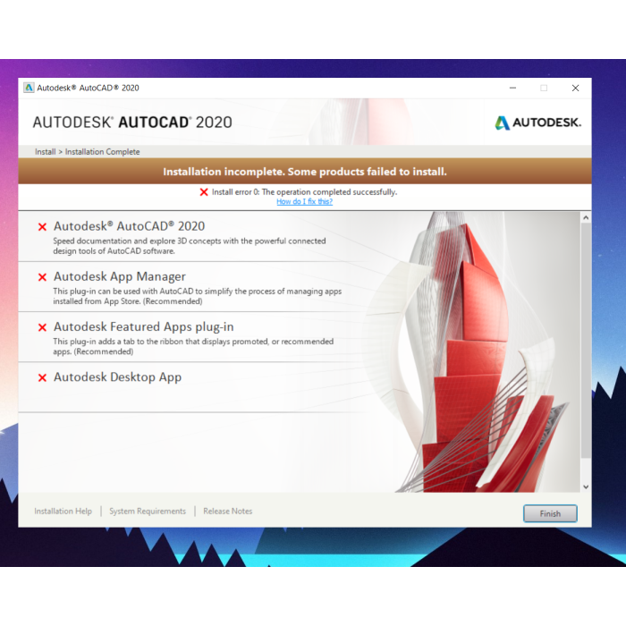 Устранение неисправностей с Autodesk Autocad
