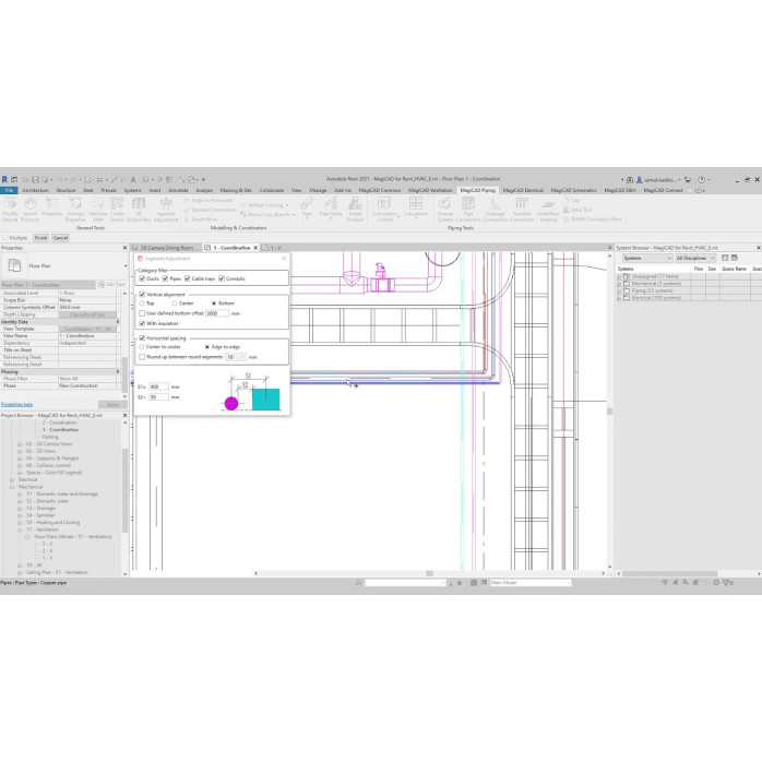 Дистанционная установка MagiCAD для AutoCAD и Revit