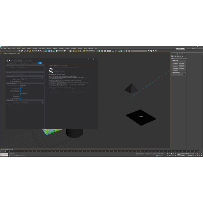 Установка SIGERSHADERS XS Material Presets Studio (XSMP)