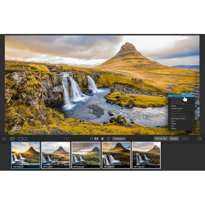 Установка ON1 HDR