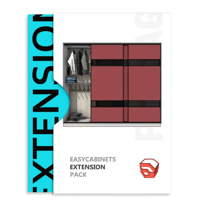 EasyKitchen PRO 4.7 для SketchUp — бібліотека для проєктування кухонь та корпусних меблів