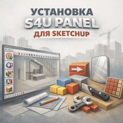 Установка плагинов S4U Panel для SketchUp