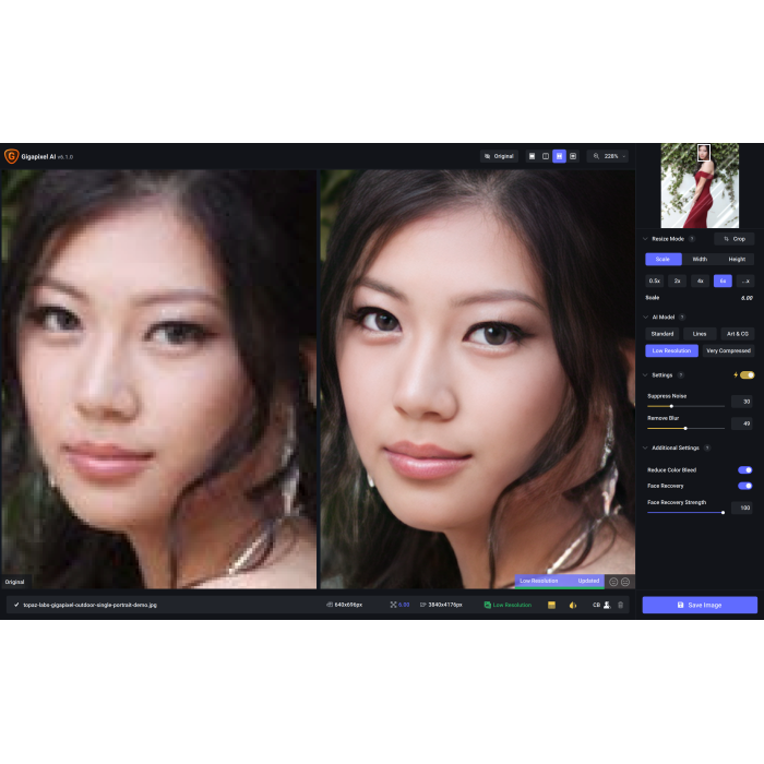 Дистанционная установка Topaz Gigapixel AI