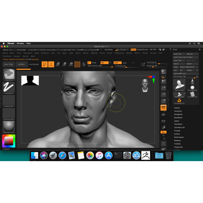 Встановлення Maxon ZBrush на Mac
