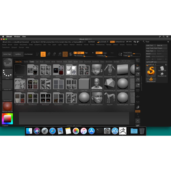 Встановлення Maxon ZBrush на Mac