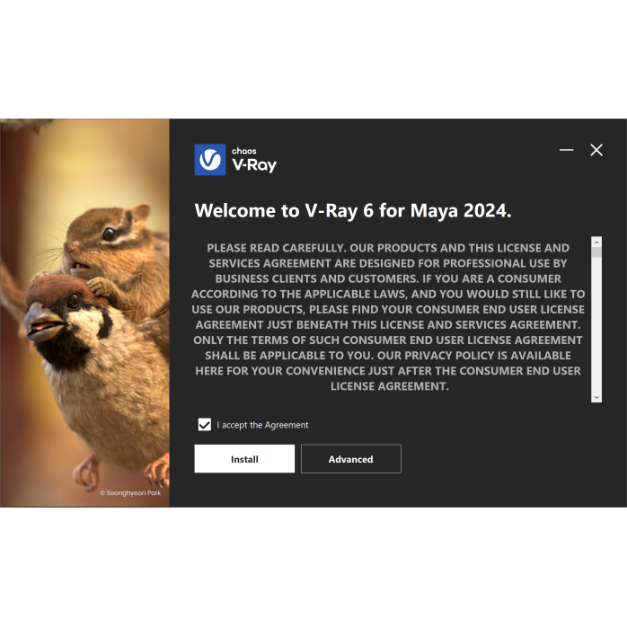 Установка V-Ray для Maya